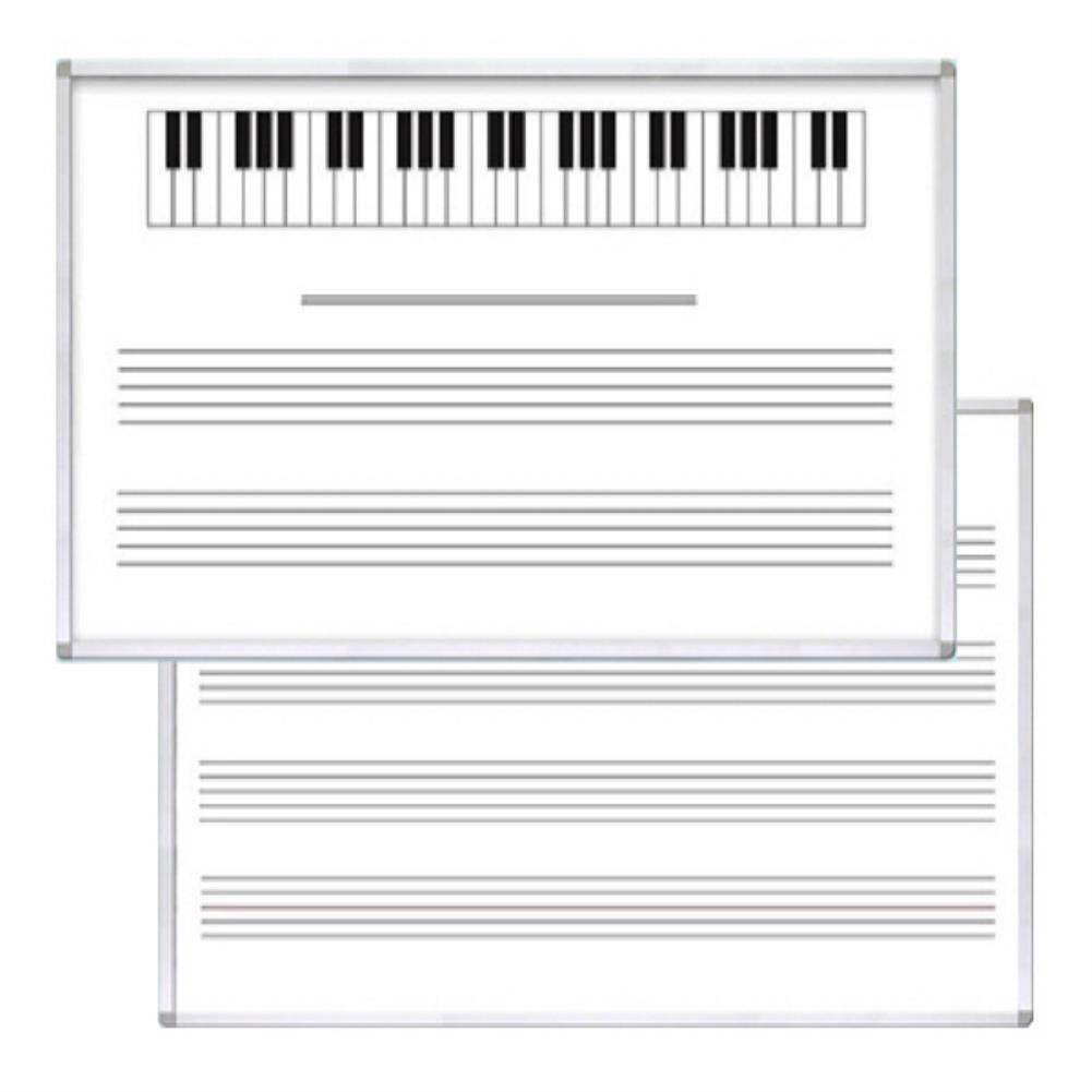 금강 자석 오선 칠판 (120x240cm) 학교 음악교육 음표 화이트보드