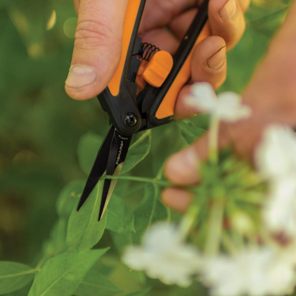 FISKARS 블레이드 좁은공간 사용 SNIPS 손스틱 꽃가위 고지톱 가지치기 농