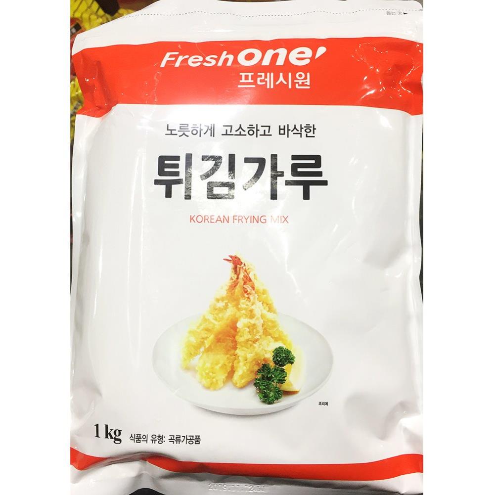 프레시원 튀김가루 1키로 분말 업소 식자재 식당