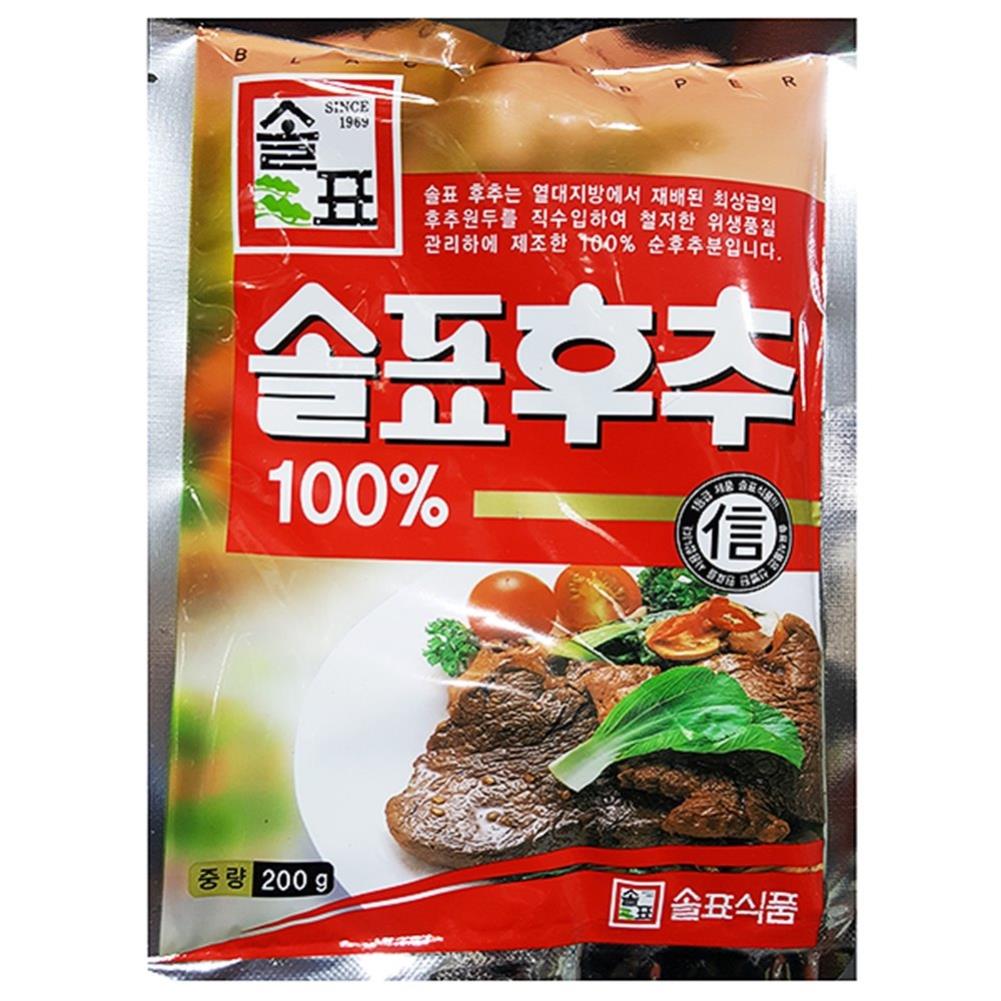 흑후추가루(솔표 200g) 조미료 식자재 향신료