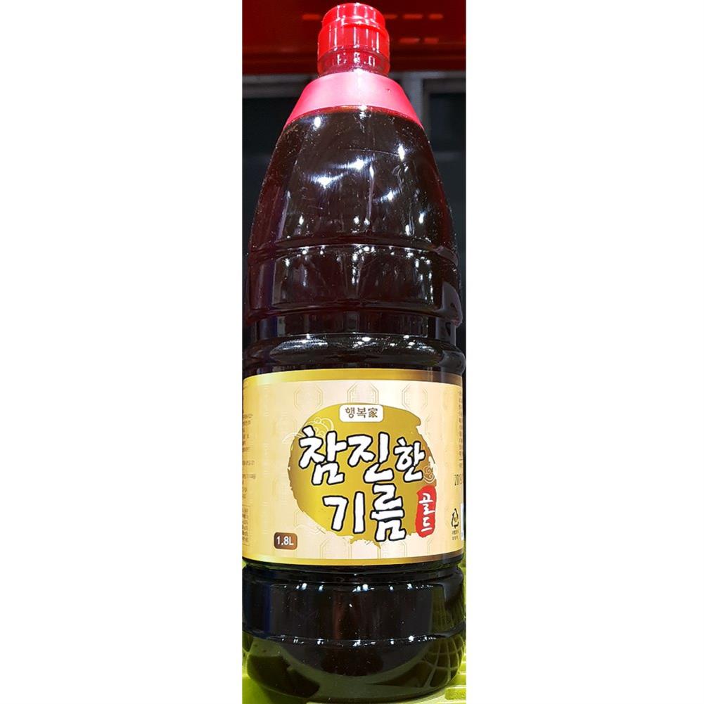 행복가 참기름 골드 1.8L 오일 식자재 조미료 식당