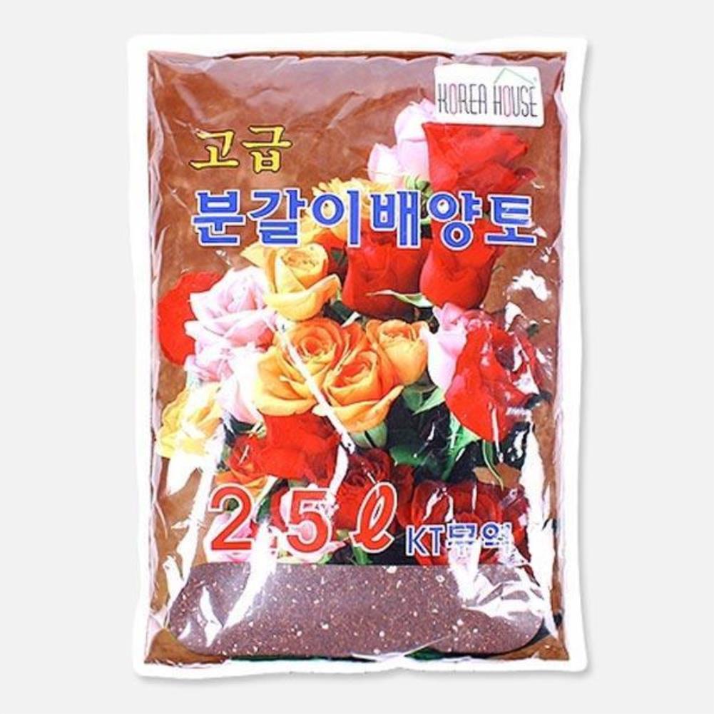 고급 배양토 2.5L 원예용품 분갈이흙 화분흙 퇴비 원예용상토