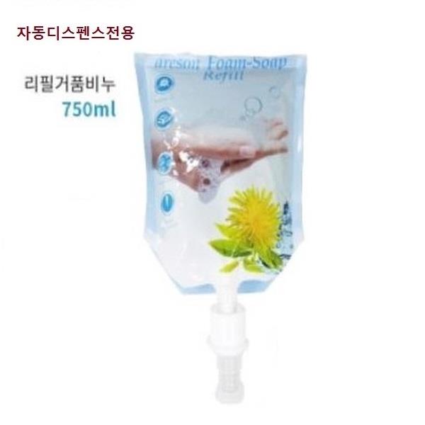 자동디스펜서전용 거품비누리필 750ml