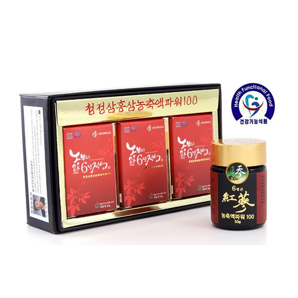 CI 청정삼 홍삼농축액 파워100 150g (50g x 3ea)농축