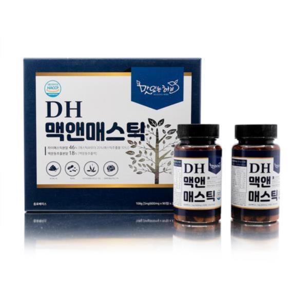 DH 맥앤매스틱(90정x2통) 매스틱 맥문동 양배추분말