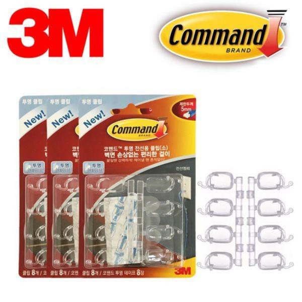 3M 투명 5mm 소형전선 클립 24P 랜선용