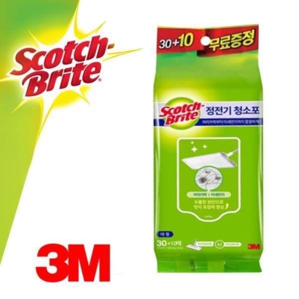 3M065 정전기 청소포 대형 리필40매 막대걸레용