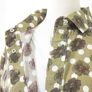 남방 내담쇼핑몰 여성 간절기 자켓 셔츠 플라워 패턴 얇은 레이어드
