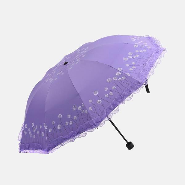 3단 우산 내담쇼핑몰 자외선 예쁜우산 튼튼한 UV차단 플로레인 우산겸 양산 자외선차단 우양산