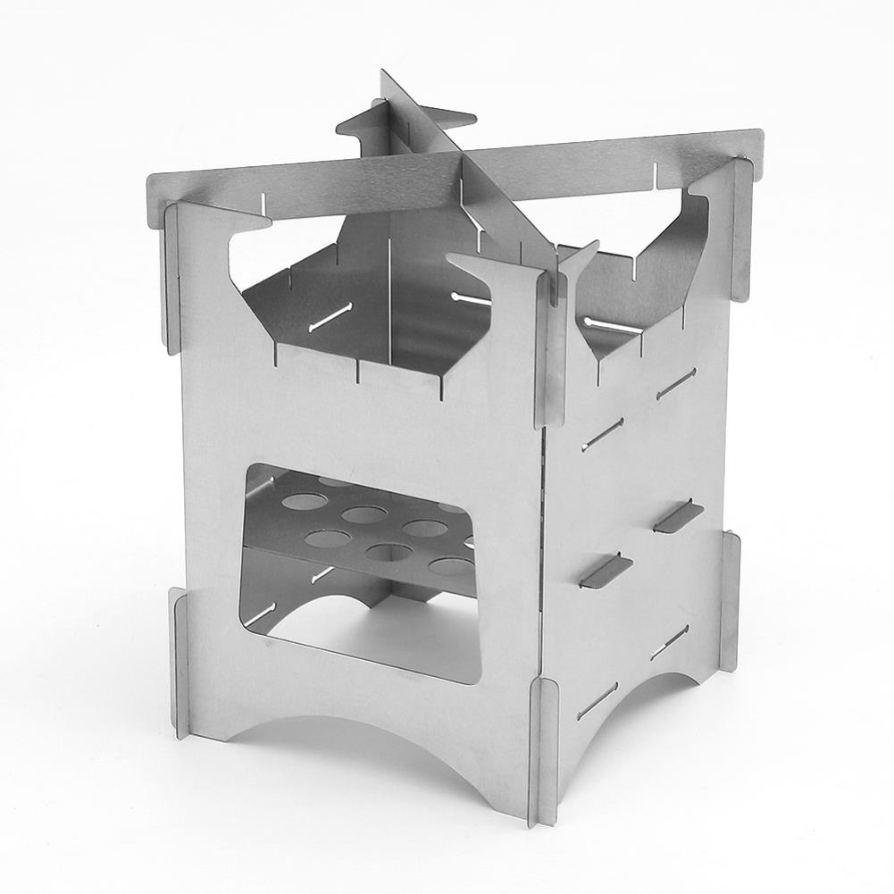 접이식 미니 화로대 불멍 숯불 3단 우드스토브 155x155x210mm 그릴 화롯대