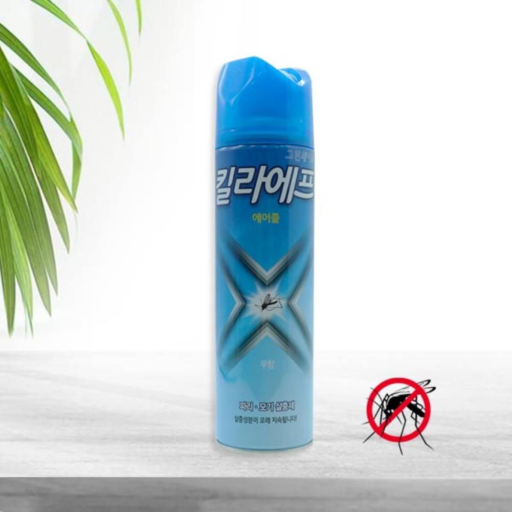 킬라에프 에어졸 400ml 스프레이 살충제 모기 파리 바퀴 에프킬라 해충 개