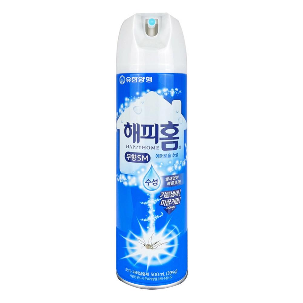 해피홈 에어로솔 수성 무향 500ml - D 해충 모기제거 바퀴 파리 벌레제거