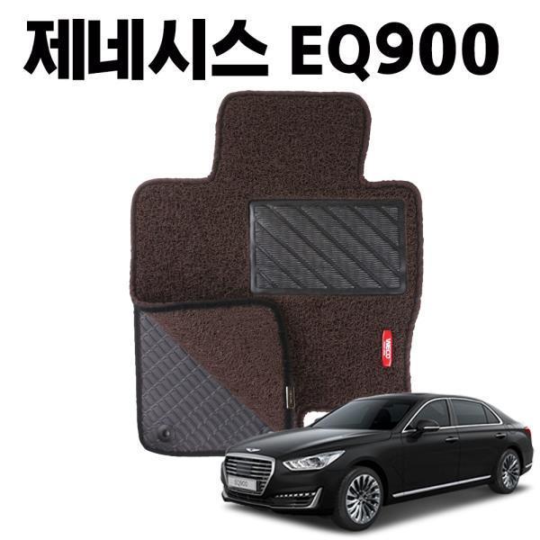 EQ900 이중 코일 차량 차 발 바닥 카 매트 DarkBrown