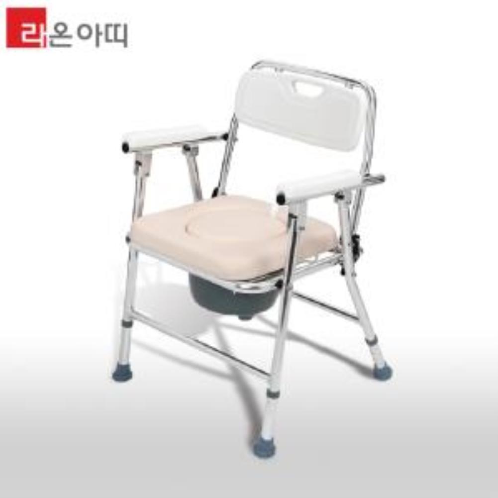 라온아띠 KCS-902 접이식 이동변기 좌변기 욕실용의자 노인목욕의자 노인변