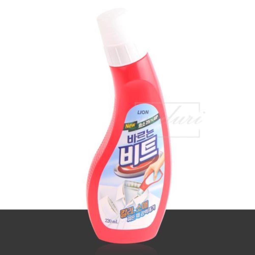 라이온 바르는 비트 220ml 칼라 소매 찌든때 부분세척제 옷깃세제 얼룩제거