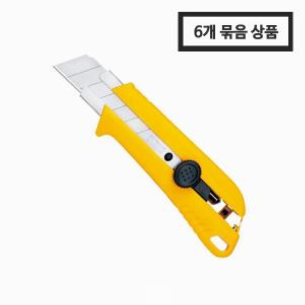 코메론 커터칼 ASB 단독 휠락 25mm 1BOX 6개 수공구