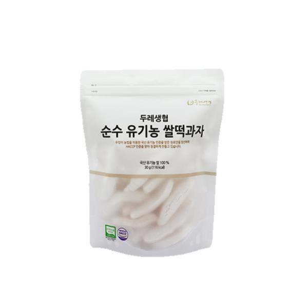 두레생협 순수유기농쌀떡과자(30g)3개