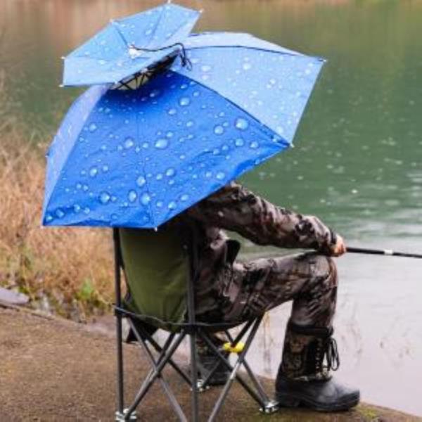 우산모자 내담쇼핑몰 수동 머리 밴드 고무줄 낚시 머리에쓰는 양산 햇빛가리개 우양산 95