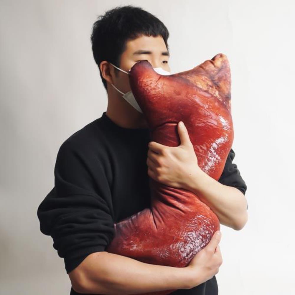 족발 쿠션 70cm 인형 바디필로우 캠핑 베개 쓸데없는 유퀴즈 선물