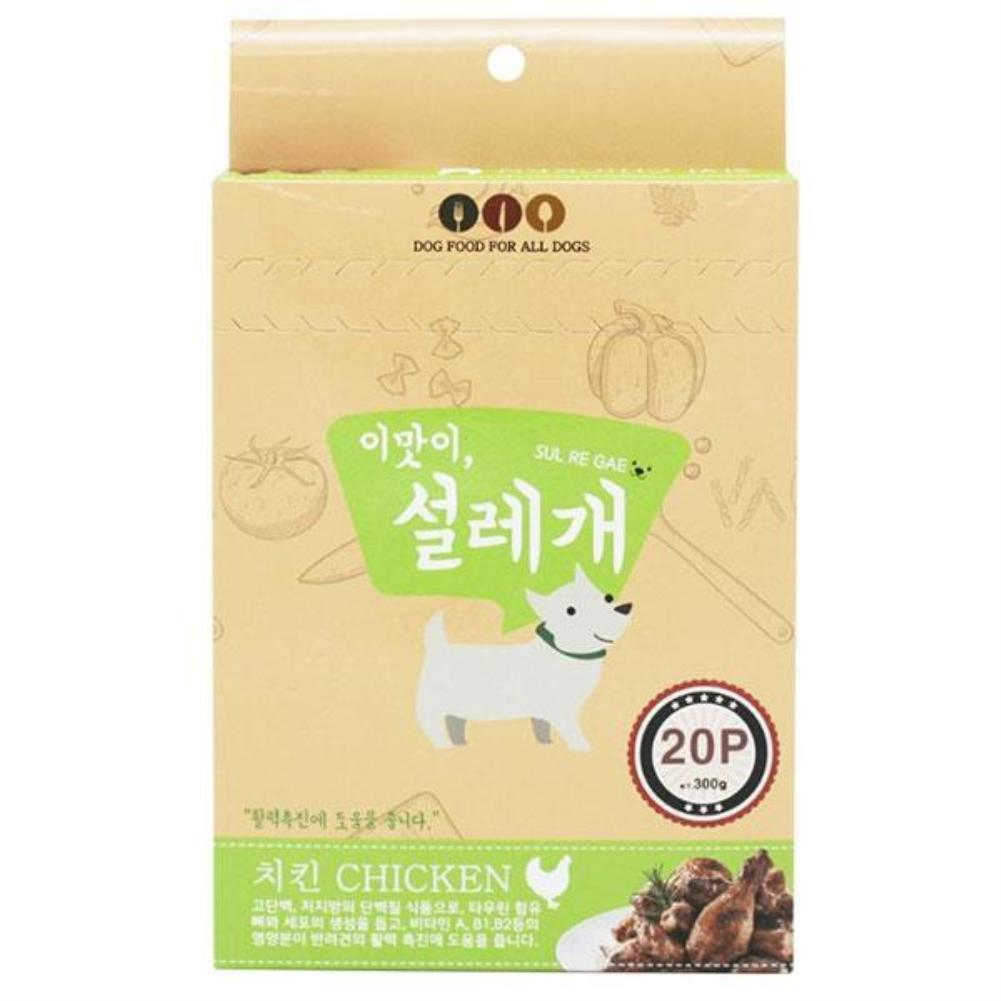 이맛이 설레개 치킨 활력 20p 강아지간식 강아지기능성간식 반려동물간식