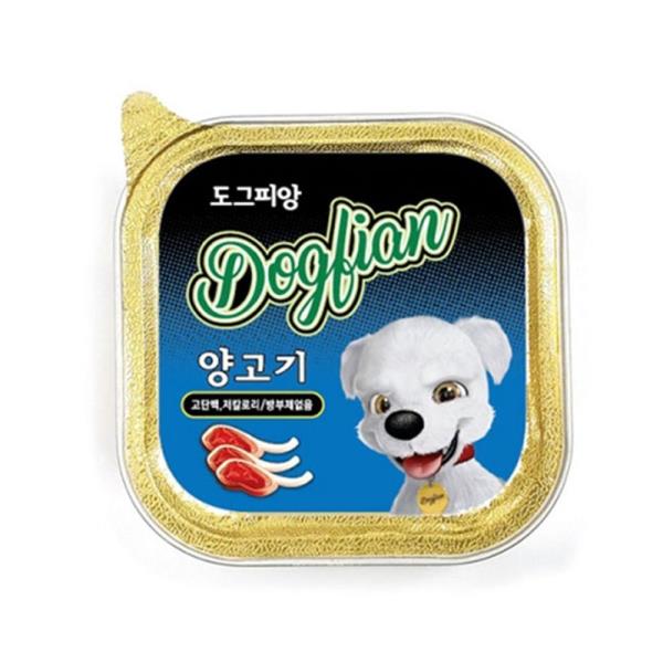 저칼로리 애완동물 영양 간식 캔 양고기 100g 12p