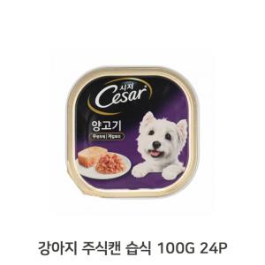 강아지 주식 캔 100G 24P 양고기 습식사료 영양간식