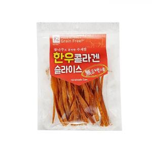 강아지 반려동물 고단백 한우 콜라겐 슬라이스 1P