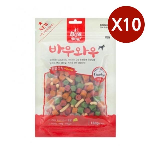 강아지 훈련 간식 혼합 150G 10P 노즈워크 져키간식