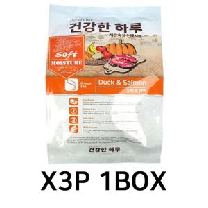 댕댕이 강아지 소프트 오리 연어 사료 먹이 1kg 3P