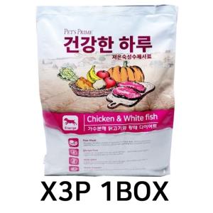 댕댕이 강아지 애견 닭 고기 황태 사료 먹이 1kg 3P