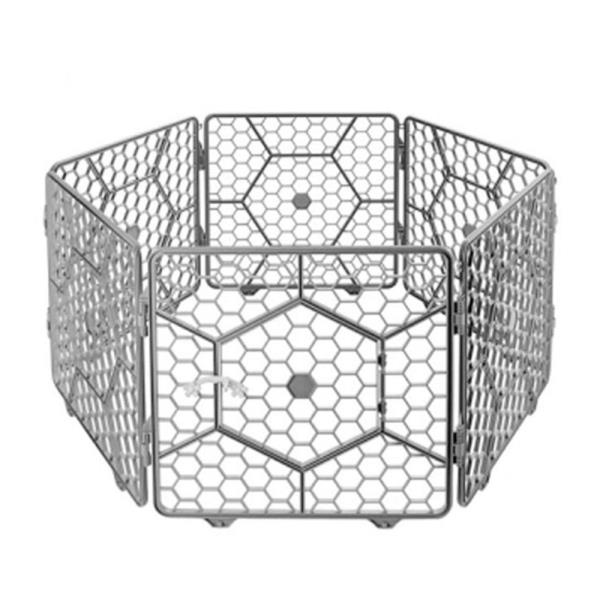 강아지 울타리 대형 6개입 다크그레이 반려견 펜스