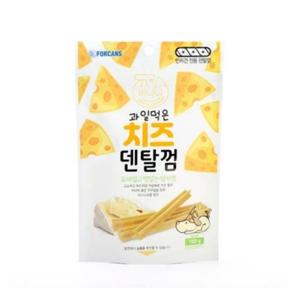 바나나맛 100g 치즈 양치껌 12P 강아지 덴탈 간식