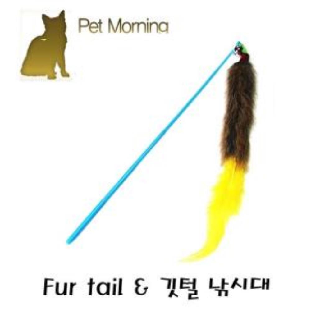 PMC 290 Fur tail 앤 깃털 낚시대 고양이 캣 장난감 고양이장난감 캣장난감