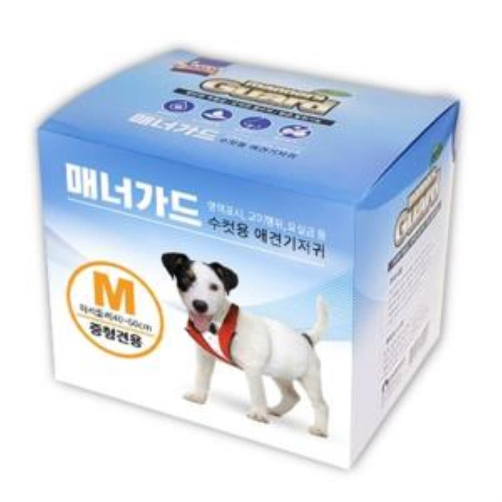 남아 중형 강아지 기저귀 M 10매 1P 애견 매너벨트 강아지기저귀 애견기저