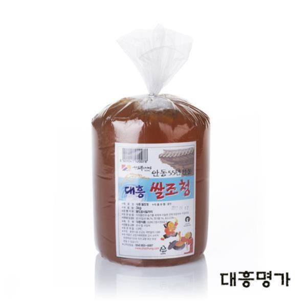 쌀조청 3kg 벌크 전통조청 물엿 쌀엿 조청물엿 물엿대