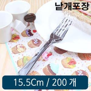 일회용 포크대 A 15.5Cm 갈색 개별포장 400개