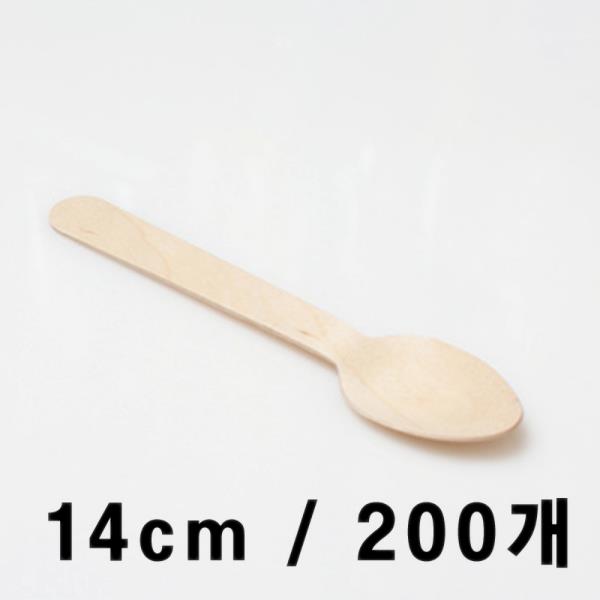 나무스푼 14cm (중) 200개