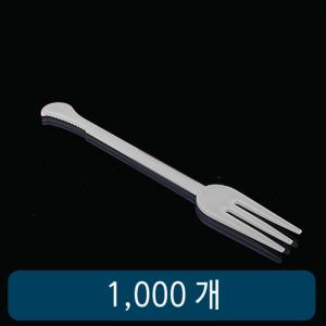 어묵포크 11Cm 백색 세날 벌크 1봉 1000개