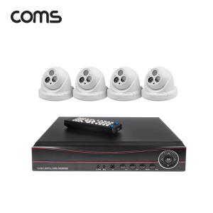 4채널 DVR CCTV 카메라 녹화기 풀패키지 / 실내형x4