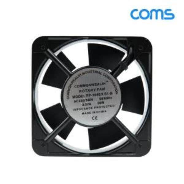 환풍기 사각 쿨러 AC 220V 전원 제작용 2선 150mm 38W 볼 베어링