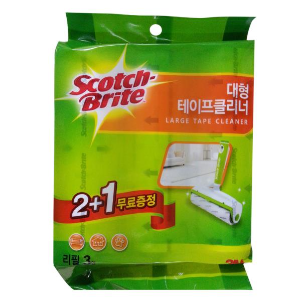 3M 스카치 브라이트 테이프클리너 리필(대형) 2+1