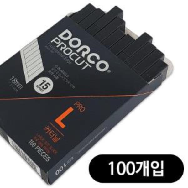 도루코 18mm(PRO L커터날 100P 15마디)대형 커터칼